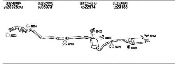 WALKER AD25190B Система випуску ОГ