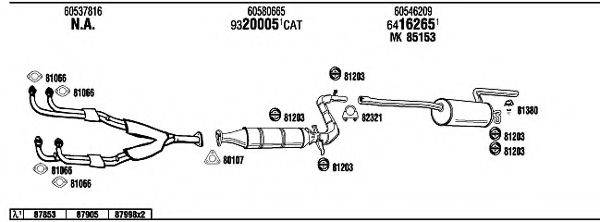 WALKER AR30001 Система випуску ОГ