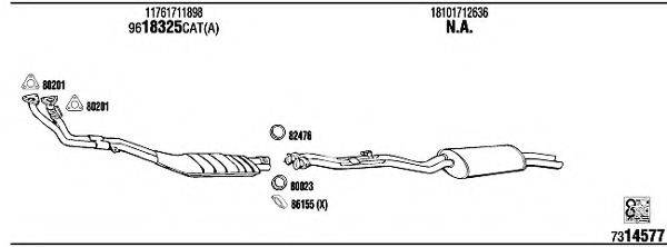 WALKER BW32516B Система випуску ОГ