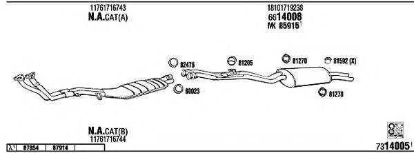 WALKER BW32539B Система випуску ОГ