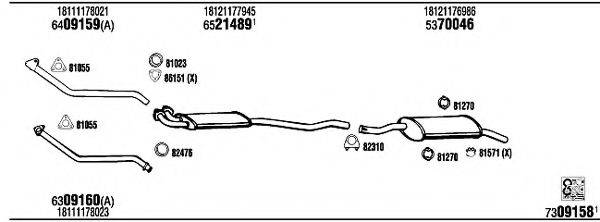 WALKER BW40210B Система випуску ОГ