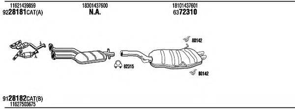 WALKER BWH08964 Система випуску ОГ