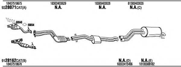 WALKER BWH17812B Система випуску ОГ