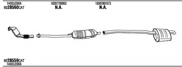 WALKER BWH17968A Система випуску ОГ