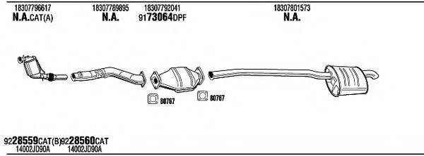 WALKER BWH17969BB Система випуску ОГ