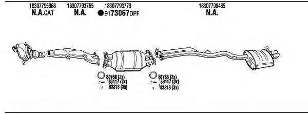 WALKER BWH18309B Система випуску ОГ