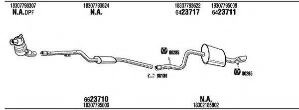 WALKER BWH19953B Система випуску ОГ