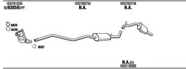 WALKER BWH31672BA Система випуску ОГ