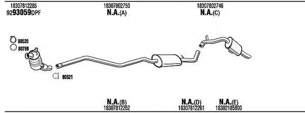 WALKER BWK22955BA Система випуску ОГ