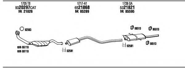 WALKER CI16009 Система випуску ОГ