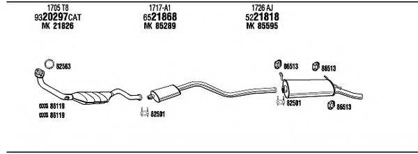 WALKER CI16035 Система випуску ОГ