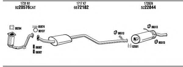 WALKER CI16043 Система випуску ОГ