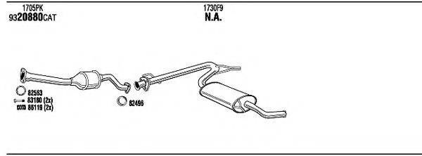 WALKER CIH16664B Система випуску ОГ