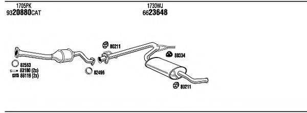 WALKER CIH16761A Система випуску ОГ