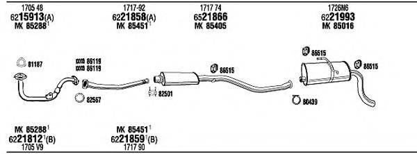 WALKER CIP05719 Система випуску ОГ