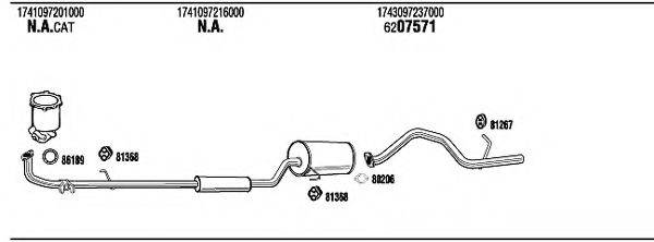 WALKER DH30012 Система випуску ОГ