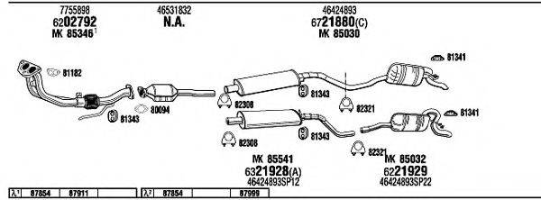 WALKER FI65022 Система випуску ОГ