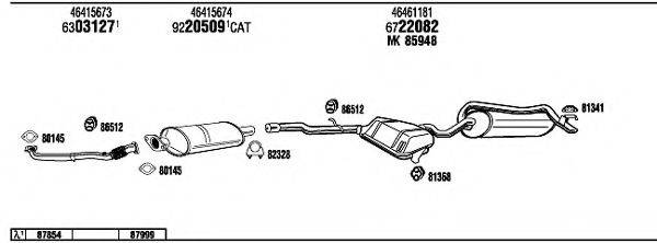 WALKER FI71012A Система випуску ОГ