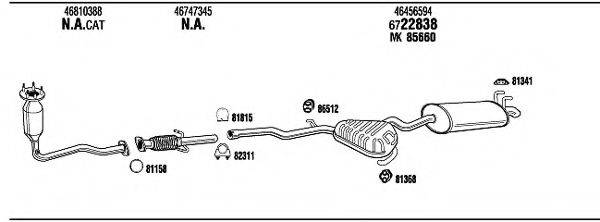 WALKER FI71016A Система випуску ОГ