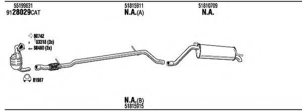 WALKER FIH33402 Система випуску ОГ