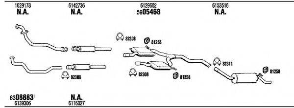 WALKER FO31133 Система випуску ОГ