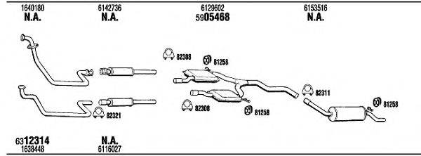 WALKER FO31155 Система випуску ОГ