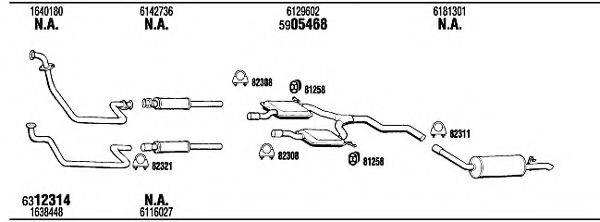 WALKER FO31163 Система випуску ОГ