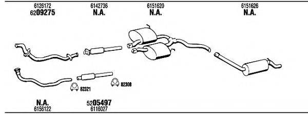 WALKER FO55217B Система випуску ОГ