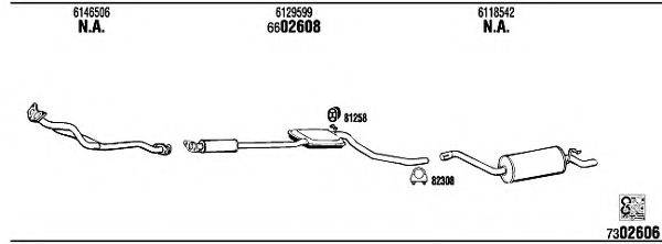 WALKER FO55301 Система випуску ОГ