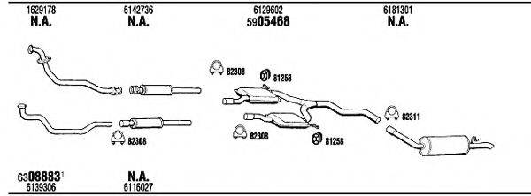 WALKER FO56067 Система випуску ОГ