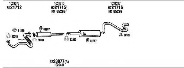 WALKER FO79003 Система випуску ОГ