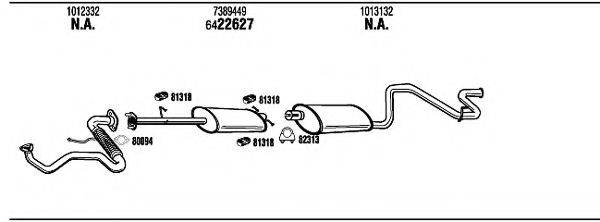 WALKER FO80156A Система випуску ОГ