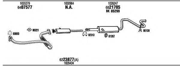 WALKER FO80161A Система випуску ОГ