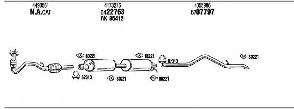 WALKER FO80181A Система випуску ОГ