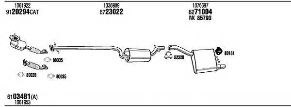 WALKER FOH09900A Система випуску ОГ