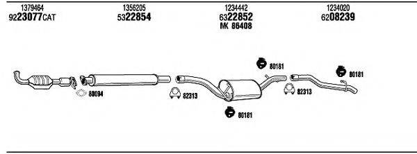 WALKER FOH26570A Система випуску ОГ