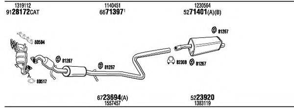 WALKER FOK16625A Система випуску ОГ