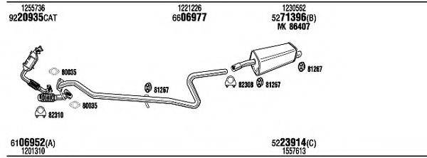 WALKER FOK16626B Система випуску ОГ