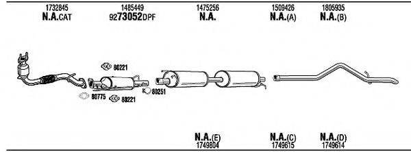 WALKER FOK23231FD Система випуску ОГ