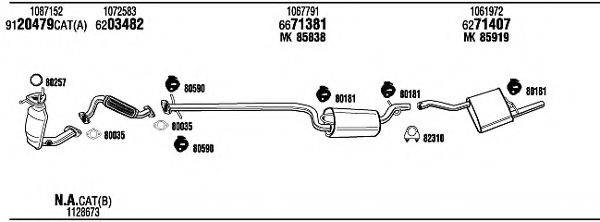 WALKER FOT10042A Система випуску ОГ