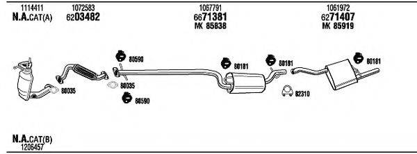 WALKER FOT10042B Система випуску ОГ