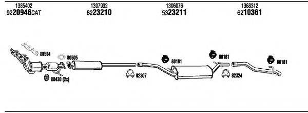 WALKER FOT18302 Система випуску ОГ