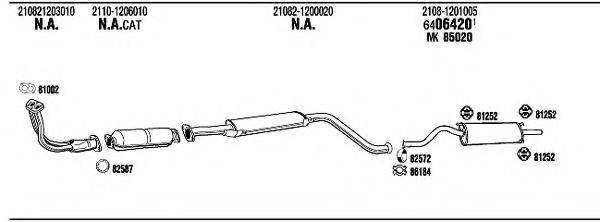 WALKER LD40023A Система випуску ОГ