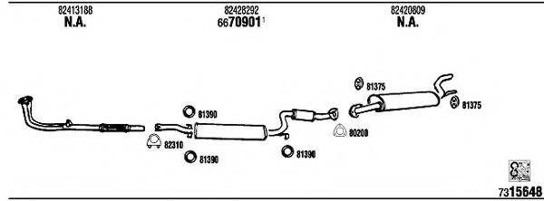 WALKER LN30130 Система випуску ОГ