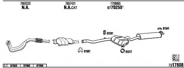 WALKER LN40013 Система випуску ОГ