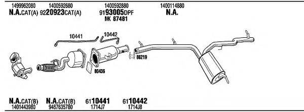 WALKER LNH23358A Система випуску ОГ