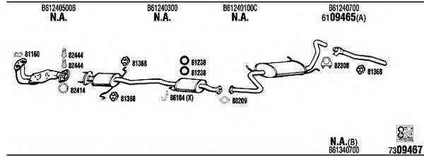 WALKER MA40009 Система випуску ОГ