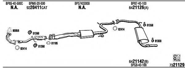 WALKER MA41202 Система випуску ОГ