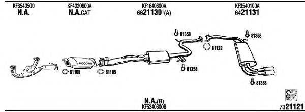 WALKER MA41210 Система випуску ОГ