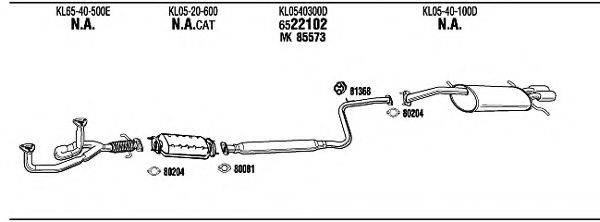 WALKER MA71001 Система випуску ОГ